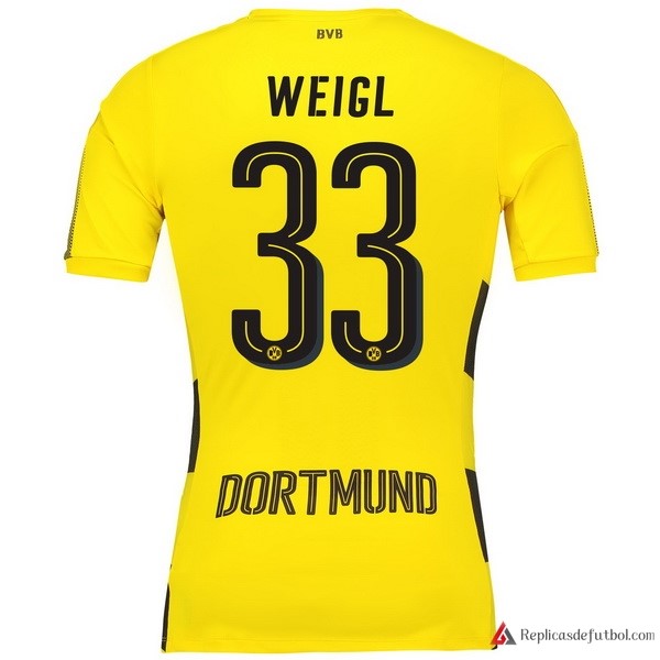 Camiseta Borussia Dortmund Primera equipación Weigl 2017-2018